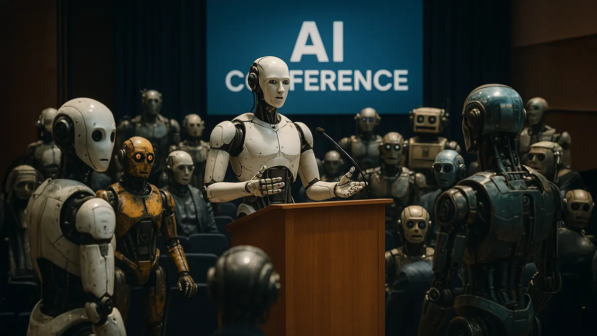 Roboter auf einer AI Konferenz